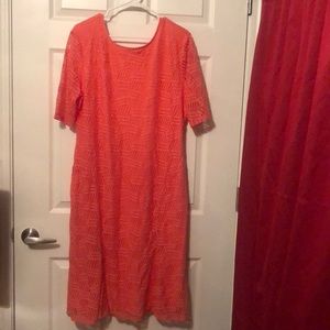 XL Cato peach dress
